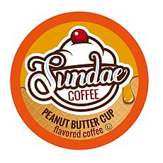 Sundae Ice Cream Flavored Coffee Pods Peanut Butter Cup, 48-Count