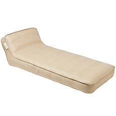 SUNNYLiFE Luxe Lie-On Lounger Beige Inflatable Pool Float