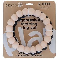 SuperChew Rings Aggressive Chew Toy 2-pack