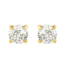 Suzy Levian 14K Gold 0.20ctw Diamond Stud Earrings