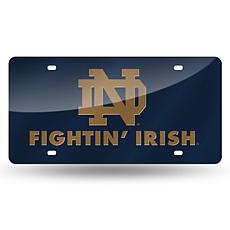 Team Colored Laser Tag License Plate-Notre Dame