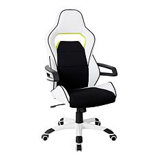 Techni Mobili Ergonomic Racing Style Office Chair - White