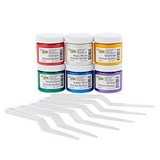 The Crafter's Workshop 6-piece Modeling Paste Set with Palette Knives