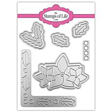 The Stamps of Life MoreHollyWreath2Stamp Dies