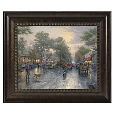 Thomas Kinkade Carmel, Sunset on Ocean Avenue - 16" x 20" Brushstro...