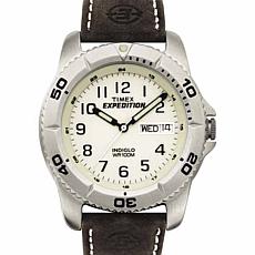 Timex Men's Expedition Brown Leather Strap Watch