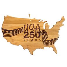 Totally Bamboo "USA 250 Years" USA-Shaped Cutting Board