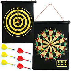 Trademark Games Magnetic Roll-up Dart Board & Bullseye Game with Darts