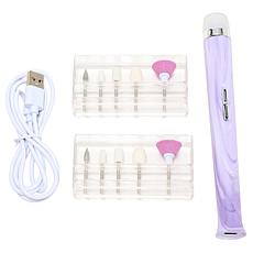 TruRitual Rechargeable Electric Nail File Kit with Tips