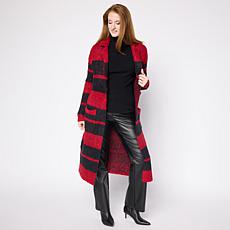 TWRHLL by Christie Brinkley Jacquard Boucle Cardigan