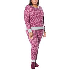 Uncover 3-piece Drop-Shoulder Top & Jogger Set with Socks