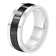 Van Heusen Men's Stainless Steel Spinner Ring
