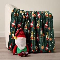 Warm & Cozy Holiday Huggable Friend Throw