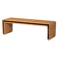 Wholesale Interiors bali and pari Nevada Rattan Bench