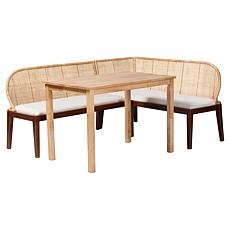 Wholesale Interiors bali and pari Okinawa Dining Nook Set 3 Piece