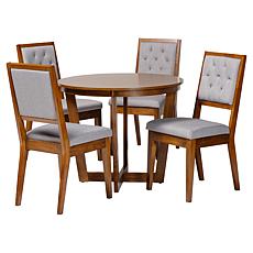 Wholesale Interiors Baxton Studio Kala Modern Wood 5pc Dining Set