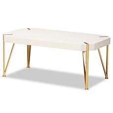 Wholesale Interiors Kassa Metal and Wood Coffee Table