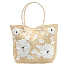 Wildflower Garden Party Embroidered Tote
