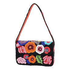 Wildflower San Tropez Glass Beaded Shoulder Bag