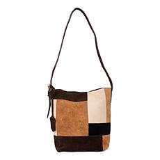 Wildflower Suede Patchwork Bucket Bag