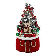 Winter Lane Lit Tree with Santa Sack