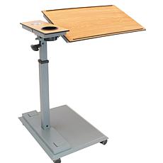 WiseLift Black Standing Desk/Overbed Table with USB Ports