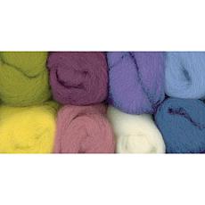 Wistyria Editions 8-pack Ultra Fine 100% Wool Roving