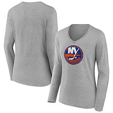 Women's Fanatics Branded Heather Gray New York Islanders Primary Lo...