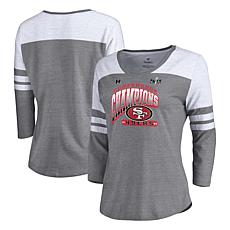 Women's Fanatics  Heather Gray San Francisco 49ers 2023 NFC Champio...