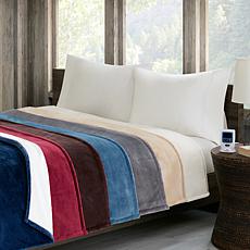 Woolrich Plush to Berber Heated Blanket - Full/Gray
