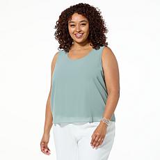 WynneLayers Chiffon Double-Layer Tank Top 