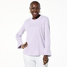 WynneLayers Cotton Long-Sleeve Crewneck Tee