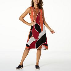 WynneLayers Jacquard Sweater Knit Sleeveless Dress