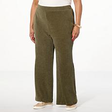 WynneLayers Plush Ottoman Knit Straight Leg Pant