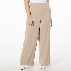 WynneLayers Plush Ottoman Knit Straight Leg Pant