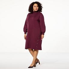 WynneLayers Turtleneck Sweater Knit Midi Dress