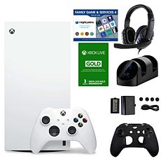 Xbox Series X Digital White Console with Accessories Kit Bundle