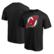 Men's Fanatics Black New Jersey Devils Logo T-Shirt