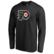 Men's Fanatics Black Philadelphia Flyers Splatter Logo Long Sleeve ...