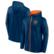 Men's Fanatics Navy Chicago Bears Ball Carrier Full-Zip Hoodie