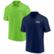 Men's Fanatics Navy/Neon Green Seattle Seahawks Dueling Two-Pack Po...