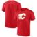 Men's Fanatics Red Calgary Flames Logo T-Shirt