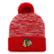 Men's Fanatics Red Chicago Blackhawks Defender Cuffed Knit Hat with...