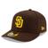 Men's New Era Brown San Diego Padres Authentic Collection On-Field ...