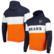Men's New Era Orange Chicago Bears Colorblock Current Pullover Hoodie