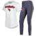 Women's Concepts Sport White/Charcoal Arizona Cardinals Sonata T-Sh...