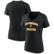 Women's Fanatics Black Pittsburgh Pirates Heart and Soul V-Neck T-S...