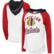 Women's G-III Sports by Carl Banks White/Heather Red Chicago Blackh...