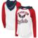 Women's G-III Sports by Carl Banks White/Heather Red Washington Cap...