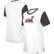 Women's New Era  White/Brown Cleveland Browns Third Down Colorblock...
